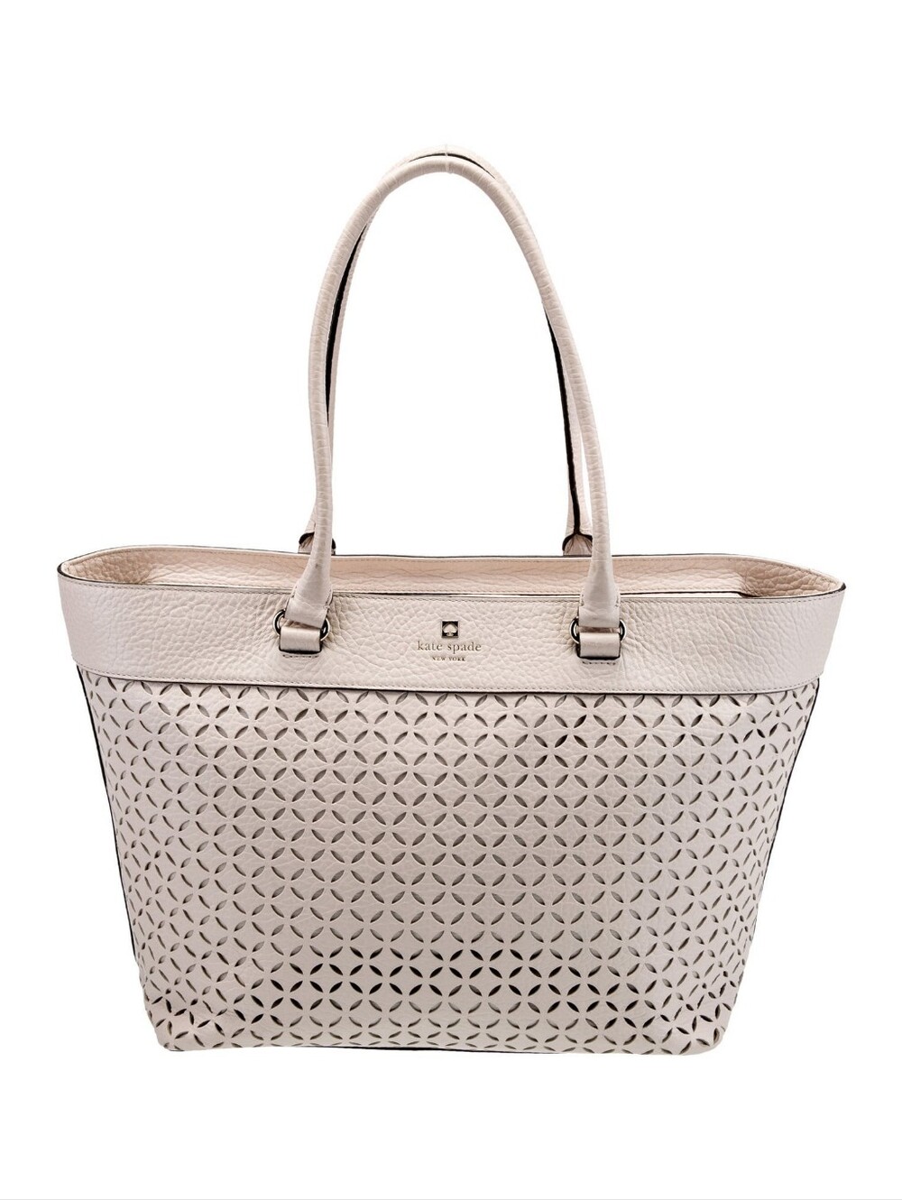 Kate Spade New York Perri Lane Huntington Perforated Leather Tote Bag CC